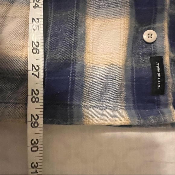 Heavyweight Flannel Shacket - BlueDepths/Oatmeal, size Medium - Picture 9 of 10